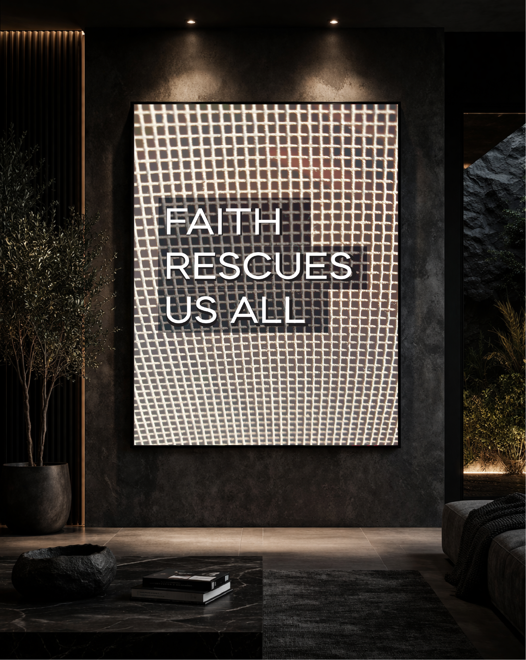 FAITH RESCUES US ALL – Limited Edition Contemporary Photographic Artwork